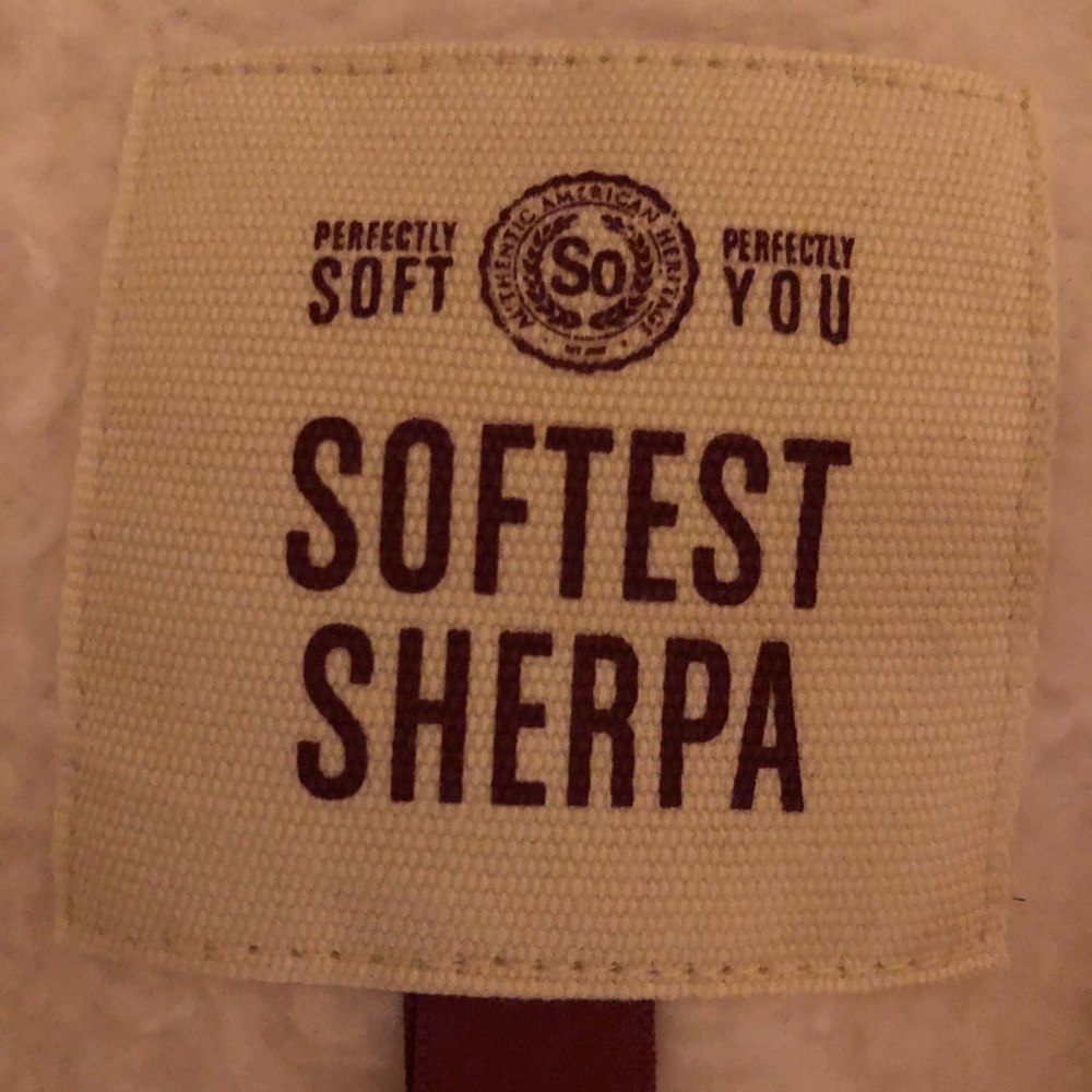 Cream Sherpa sweatshirt
